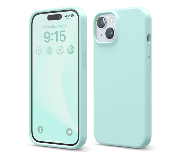 Elago Silicon Case do iPhone 15 Aqua Sky - 1236232 - zdjęcie